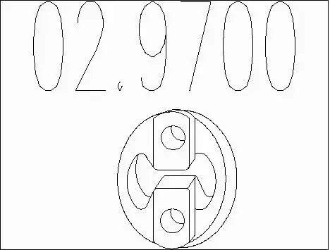Rubber Buffer, muffler (02.9700)