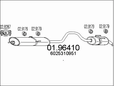 Rear Muffler (01.96410)