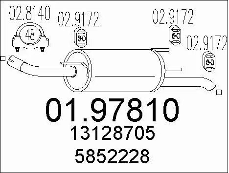Rear Muffler (01.97810)