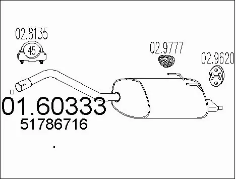 Rear Muffler (01.60333)