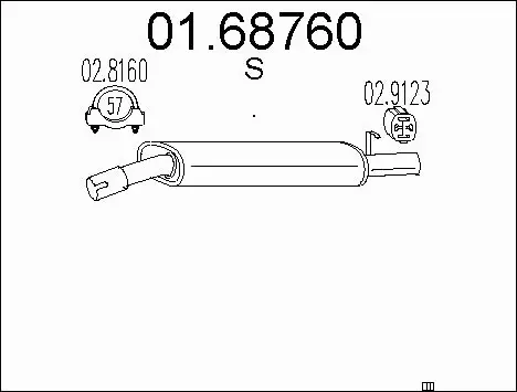 Rear Muffler (01.68760)