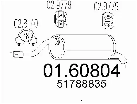Rear Muffler (01.60804)
