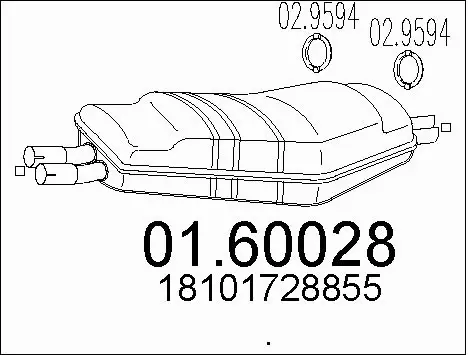 Rear Muffler (01.60028)