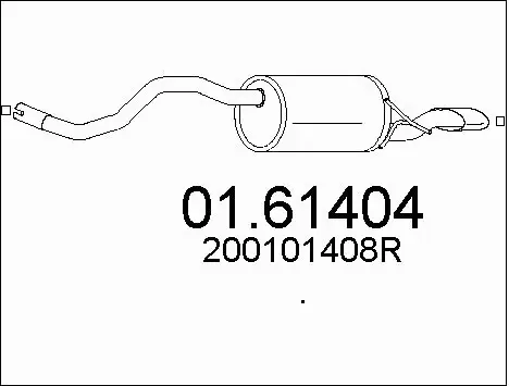 Rear Muffler (01.61404)
