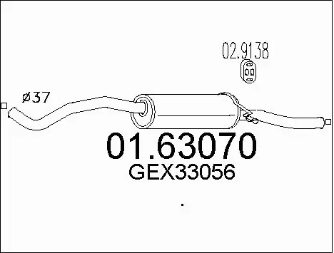Rear Muffler (01.63070)
