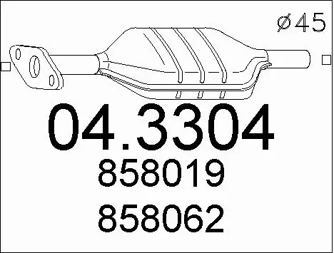 Catalytic Converter (04.3304)