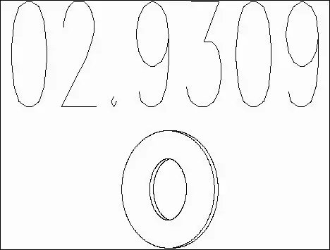 Seal Ring, exhaust pipe (02.9309)