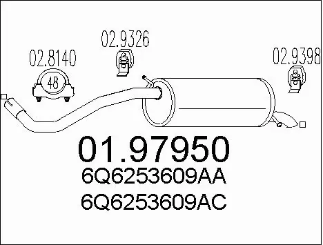 Rear Muffler (01.97950)
