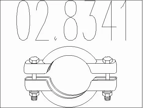 Pipe Connector, exhaust system (02.8341)