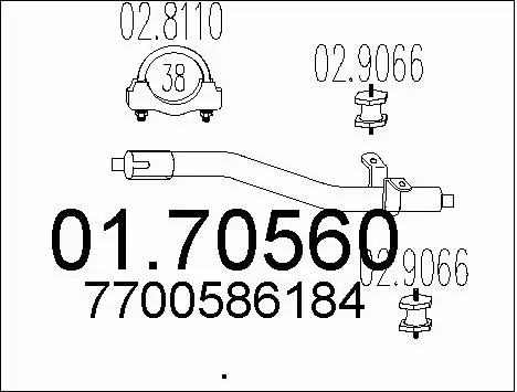 Exhaust Pipe (01.70560)