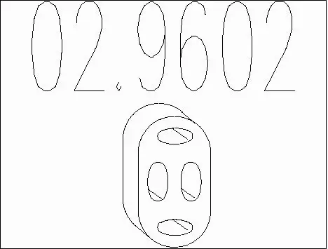 Rubber Buffer, muffler (02.9602)