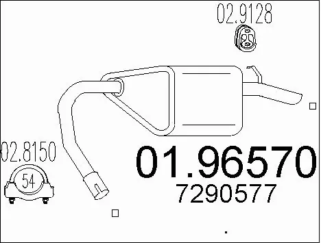 Rear Muffler (01.96570)