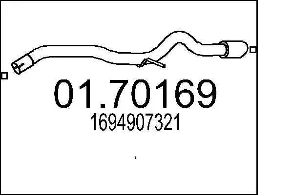 Exhaust Pipe (01.70169)