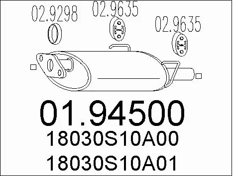 Rear Muffler (01.94500)