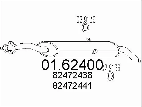 Rear Muffler (01.62400)