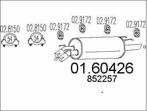 Rear Muffler (01.60426)