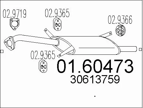 Rear Muffler (01.60473)