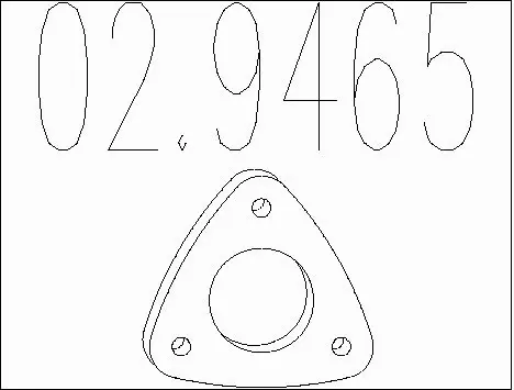 Gasket, exhaust pipe (02.9465)