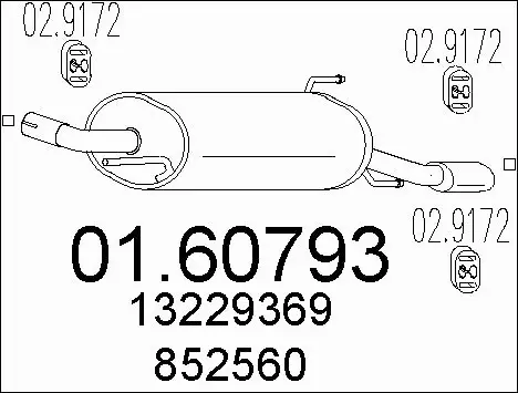 Rear Muffler (01.60793)