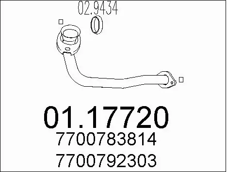 Exhaust Pipe (01.17720)