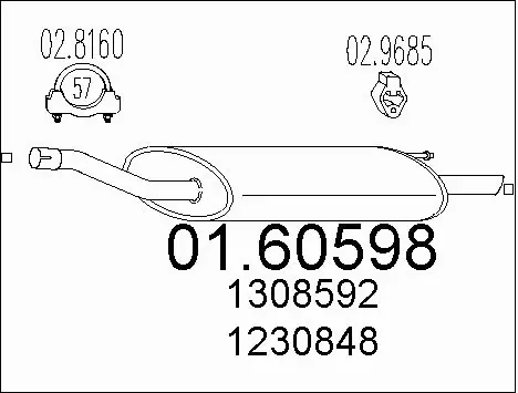 Rear Muffler (01.60598)