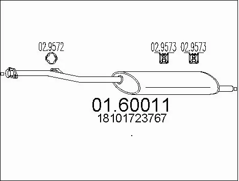 Rear Muffler (01.60011)