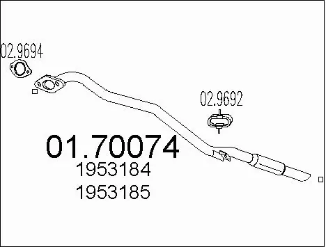 Exhaust Pipe (01.70074)