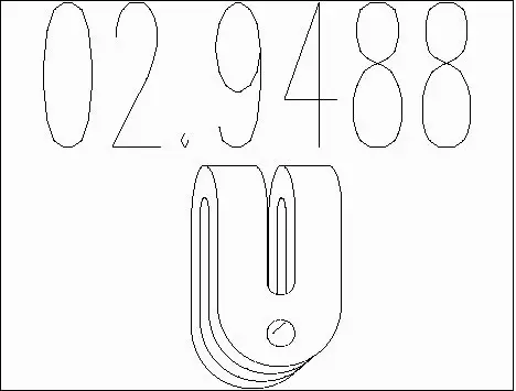 Rubber Buffer, muffler (02.9488)