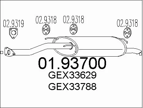 Rear Muffler (01.93700)