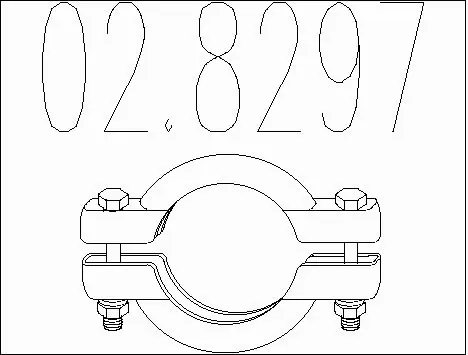 Pipe Connector, exhaust system (02.8297)