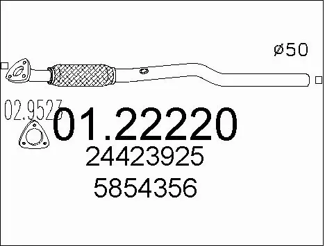 Exhaust Pipe (01.22220)