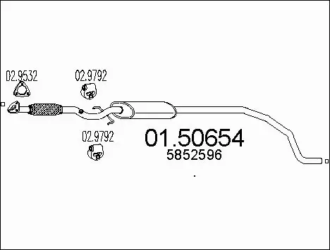 Centre Muffler (01.50654)