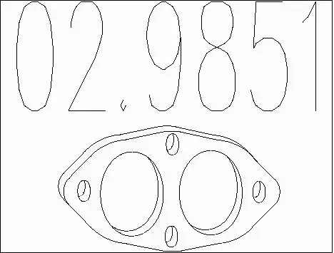 Gasket, exhaust pipe (02.9851)