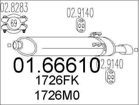 Rear Muffler (01.66610)