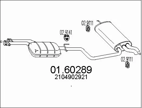 Rear Muffler (01.60289)