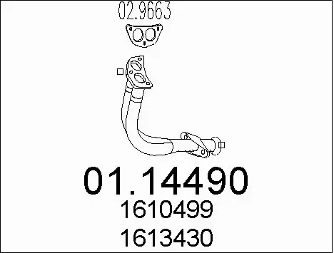 Exhaust Pipe (01.14490)