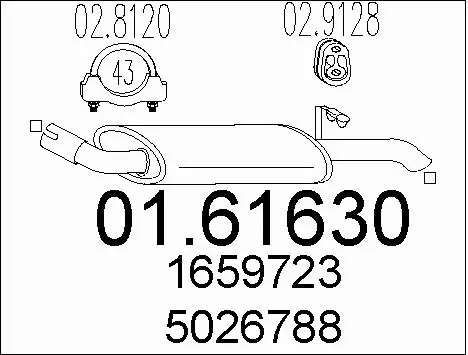 Rear Muffler (01.61630)