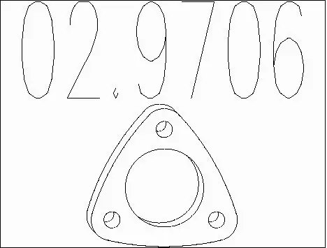 Gasket, exhaust pipe (02.9706)