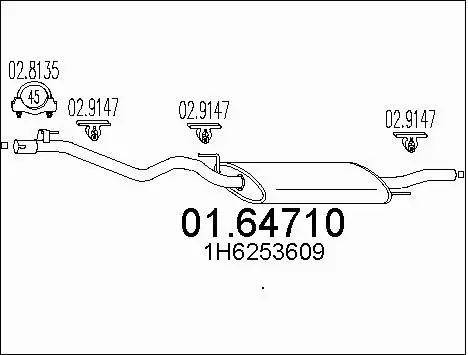Rear Muffler (01.64710)