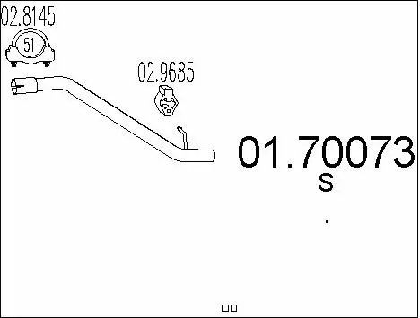 Exhaust Pipe (01.70073)