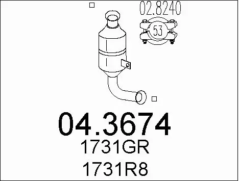 Catalytic Converter (04.3674)