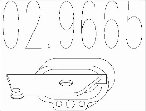 Rubber Buffer, muffler (02.9665)
