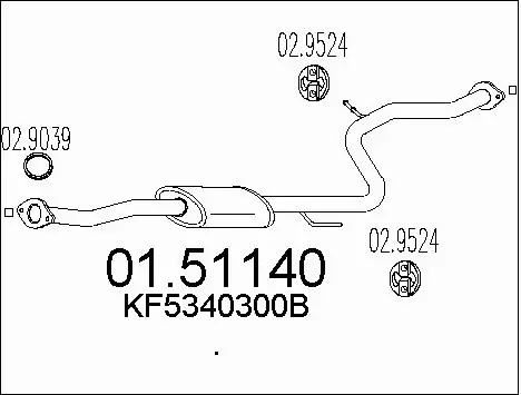 Centre Muffler (01.51140)