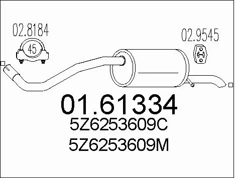 Rear Muffler (01.61334)