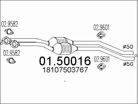 Centre Muffler (01.50016)