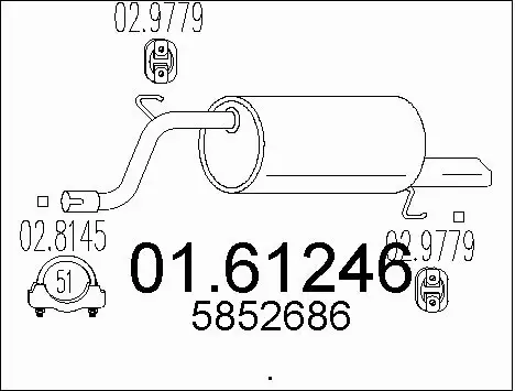 Rear Muffler (01.61246)