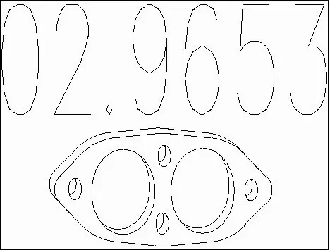 Gasket, exhaust pipe (02.9653)