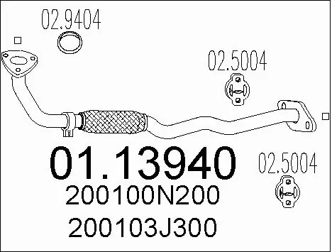 Exhaust Pipe (01.13940)