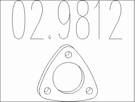 Gasket, exhaust pipe (02.9812)