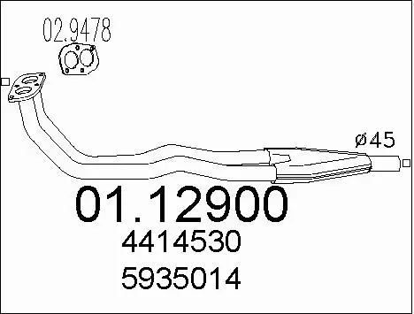 Exhaust Pipe (01.12900)